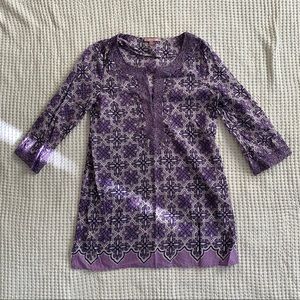 Calypso St. Barth Purple Tunic